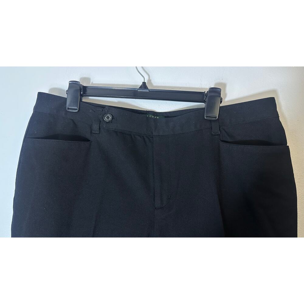 Lauren Ralph Lauren Adelle Pants Women’s 16 Black Career Office Dress Classic - Picture 6 of 11